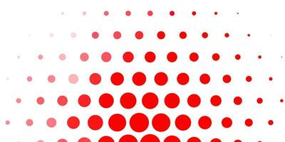 Light Red vector pattern with spheres.