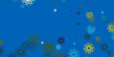 Light Blue, Yellow vector background with random forms.