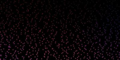 textura de vector púrpura oscuro, rosa con hermosas estrellas.