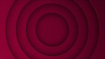 Magenta rot einfach minimalistisch Kreise Papier Schnitt Hintergrund, Intro Hintergrund video