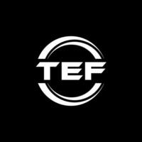 tef logo diseño, inspiración para un único identidad. moderno elegancia y creativo diseño. filigrana tu éxito con el sorprendentes esta logo. vector