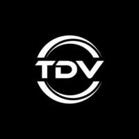 tdv logo diseño, inspiración para un único identidad. moderno elegancia y creativo diseño. filigrana tu éxito con el sorprendentes esta logo. vector