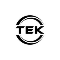 TEK Logo Design, Inspiration for a Unique Identity. Modern Elegance and Creative Design. Watermark Your Success with the Striking this Logo. vector
