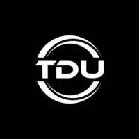 TDU Logo Design, Inspiration for a Unique Identity. Modern Elegance and Creative Design. Watermark Your Success with the Striking this Logo. vector