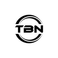 tbn logo diseño, inspiración para un único identidad. moderno elegancia y creativo diseño. filigrana tu éxito con el sorprendentes esta logo. vector