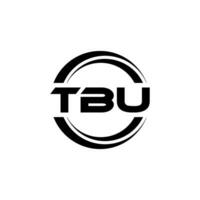 tbu logo diseño, inspiración para un único identidad. moderno elegancia y creativo diseño. filigrana tu éxito con el sorprendentes esta logo. vector