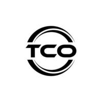 tco logo diseño, inspiración para un único identidad. moderno elegancia y creativo diseño. filigrana tu éxito con el sorprendentes esta logo. vector