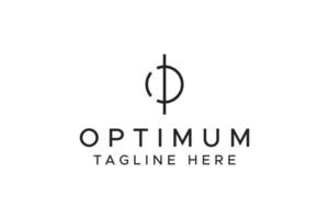 Optimum Letter O Logo Concept Branding Identity. Simple Line Circle Abstract Shape. Business Communication, Technology or Fashion Brand Symbol. vector