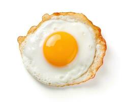 Fried egg isolated photo