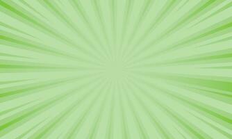 Vector abstract green background with sunburst