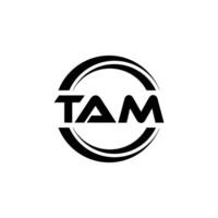 TAM Logo Design, Inspiration for a Unique Identity. Modern Elegance and Creative Design. Watermark Your Success with the Striking this Logo. vector