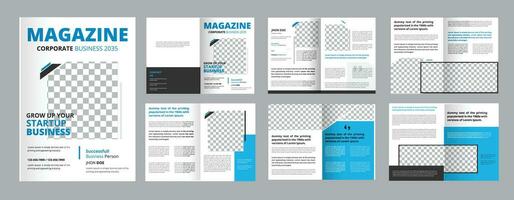 Business Magazine design Templateor Magazine Design, professional and simple template for creative business and company promotion vector