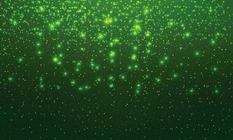 Vector shiny green sparkling bokeh background