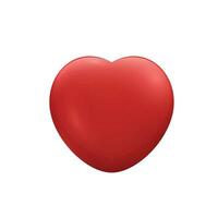 Vector red isolated heart background