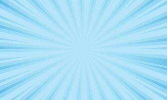 Vector abstract blue background with sunburst