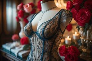 Sensual lingerie on a mannequin. ai generative photo