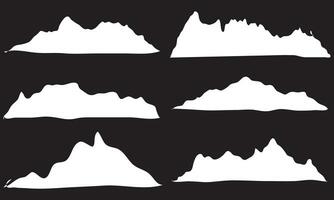 Mountain Shapes For Logos vector