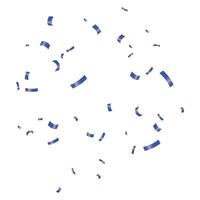 Vector transparent background with blue confetti