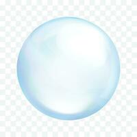 Vector transparent blue soap bubbles set on plaid background