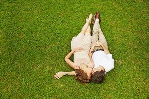 Beautiful  newly married couple photo