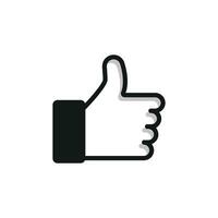 Vector thumb up symbol for your web site design