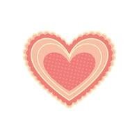 Vector diverse and unique minimalistic sleek and defined heart design graphic