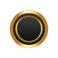 Vector gradient golden luxury labels design