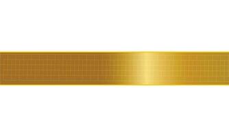 Vector black stripe with gold border on the dark background