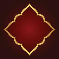 Vector elegant background with gold frame