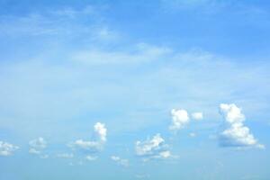 Blue sky background with clouds photo