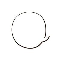 Vector speech bubble icon flat design isolated white background