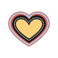 Vector diverse and unique minimalistic sleek and defined heart design graphic