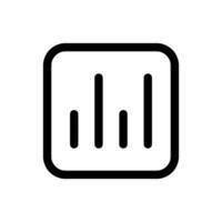 Simple Statitstics icon. The icon can be used for websites, print templates, presentation templates, illustrations, etc vector