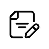 Simple Contract icon. The icon can be used for websites, print templates, presentation templates, illustrations, etc vector