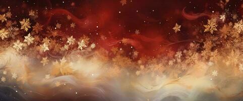 Red and golden Christmas background photo