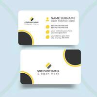 Business card template for corporate brand identity design vector