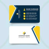 Modern and professional business card design template vector