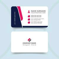 Professional corporate business card design template vector