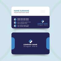 Modern professional business card design template vector
