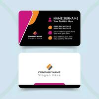 Modern and professional business card design template vector