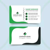 Modern professional business card design template vector