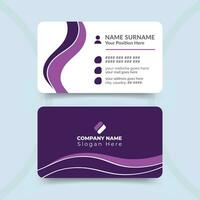 Professional corporate business card design template vector