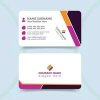 Modern and professional business card design template vector