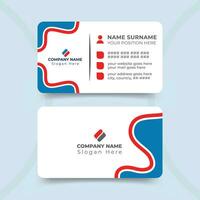 Modern and professional business card design template vector