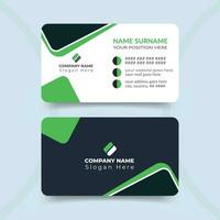 Modern professional business card design template vector