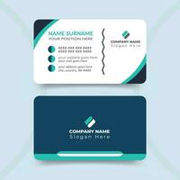 Professional business card template design vector