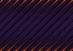 Dark violet and golden abstract tech geometric background vector