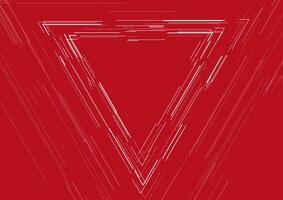 Triangle linear shape abstract futuristic tech background vector