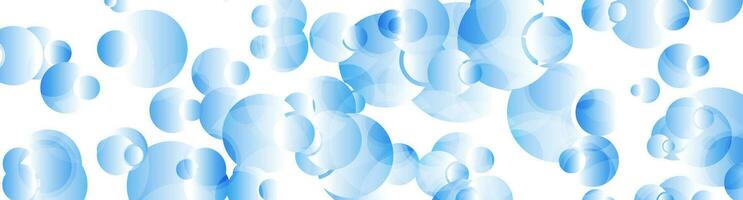 Light blue glossy circles abstract tech background vector