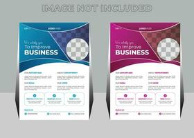 Creative Professional Business Agency Flyer Design Template vector